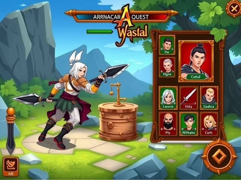 Arrancar Warrior Quest gameplay screenshot showing character combat